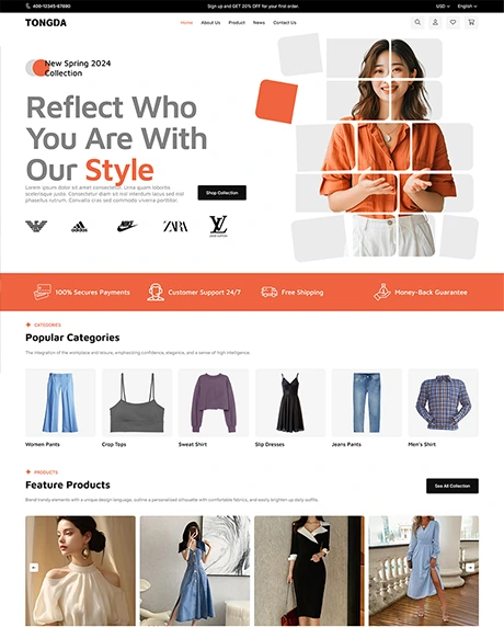 服装服饰外贸独立站商城