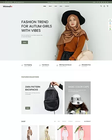 响应式服装服饰外贸独立商城