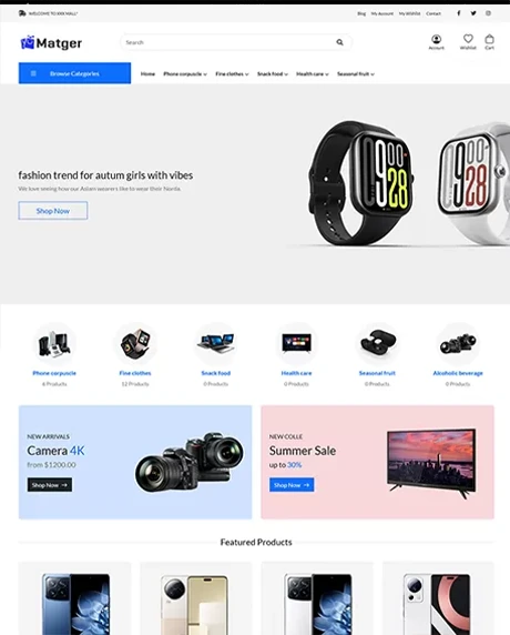 响应式手机数码外贸独立站